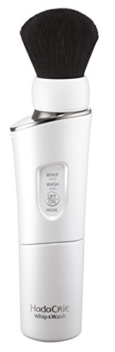 日立 洗顔ブラシ ハダクリエ ホイップ&ウォッシュ 濃密泡洗顔 熊野筆 パールホワイト WB-K801 W(中古品) 日立 洗顔ブラシ ハダクリエ ホイップ&ウォッシュ 濃密泡洗顔 熊野筆